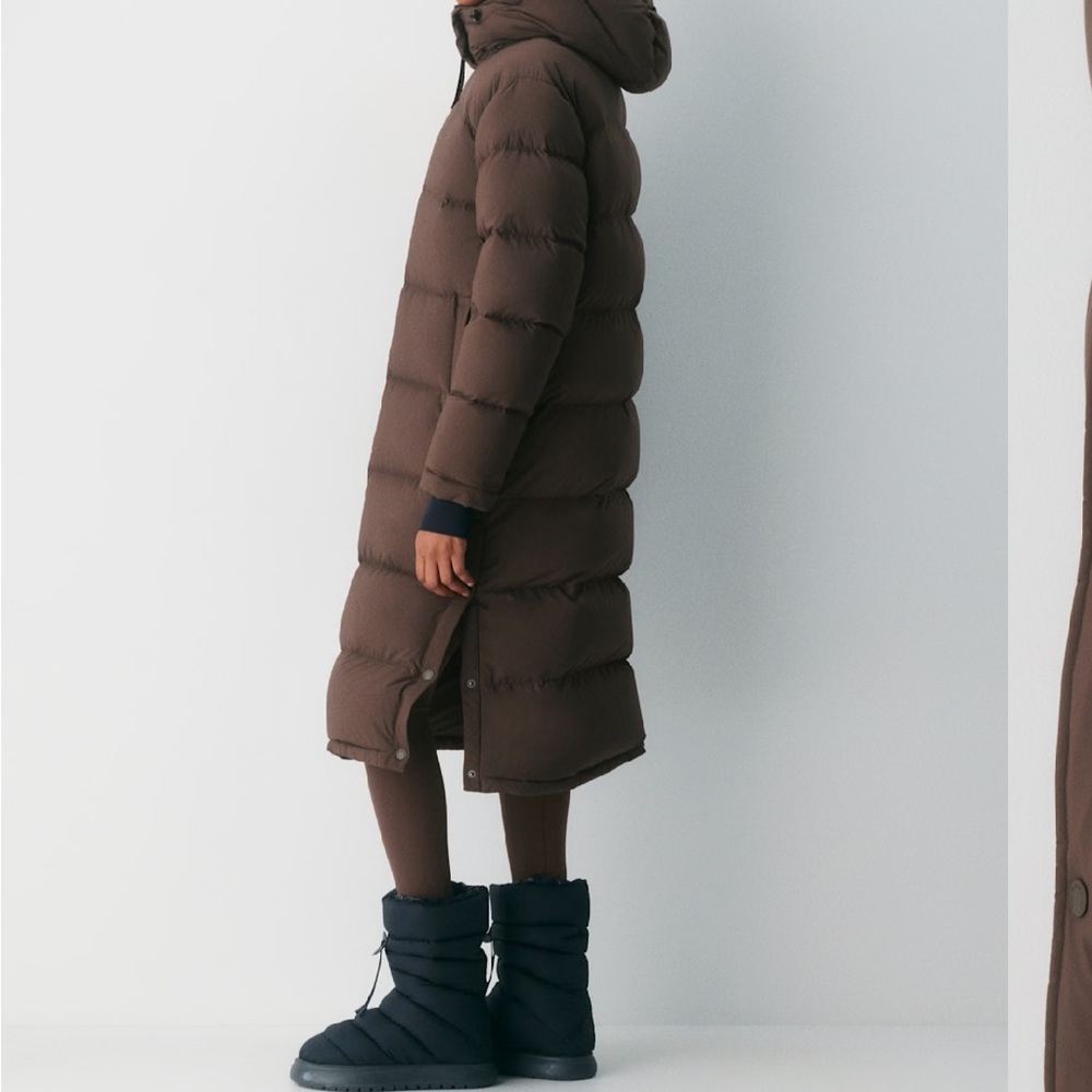 Aritzia Brown Puffer Coat - Picture 2 of 5